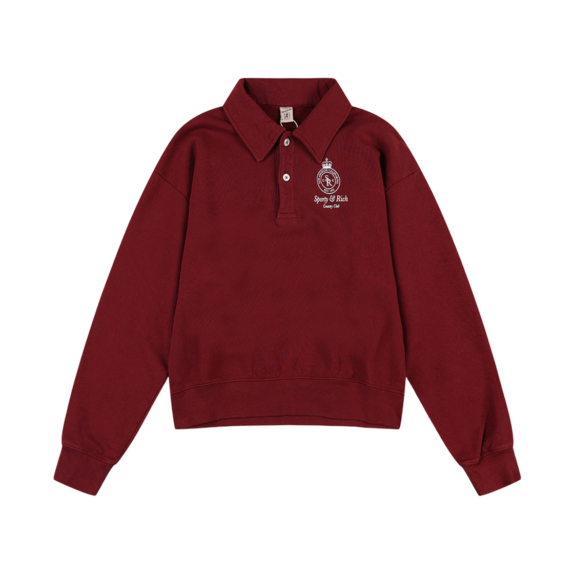 SRD4MT0208WI PEER Sporty & Rich Crown Polo Wine