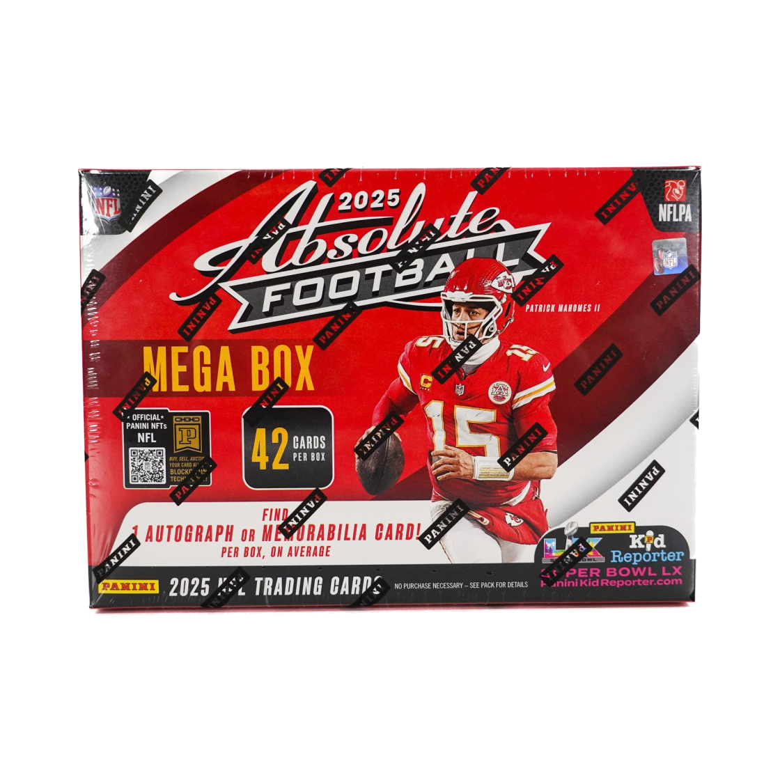 파니니 앱솔루트 2025 풋볼 하비 메가 박스 (6팩)(Panini Absolute 2025 Football Hobby Mega Box (Pack of 6)) - 1