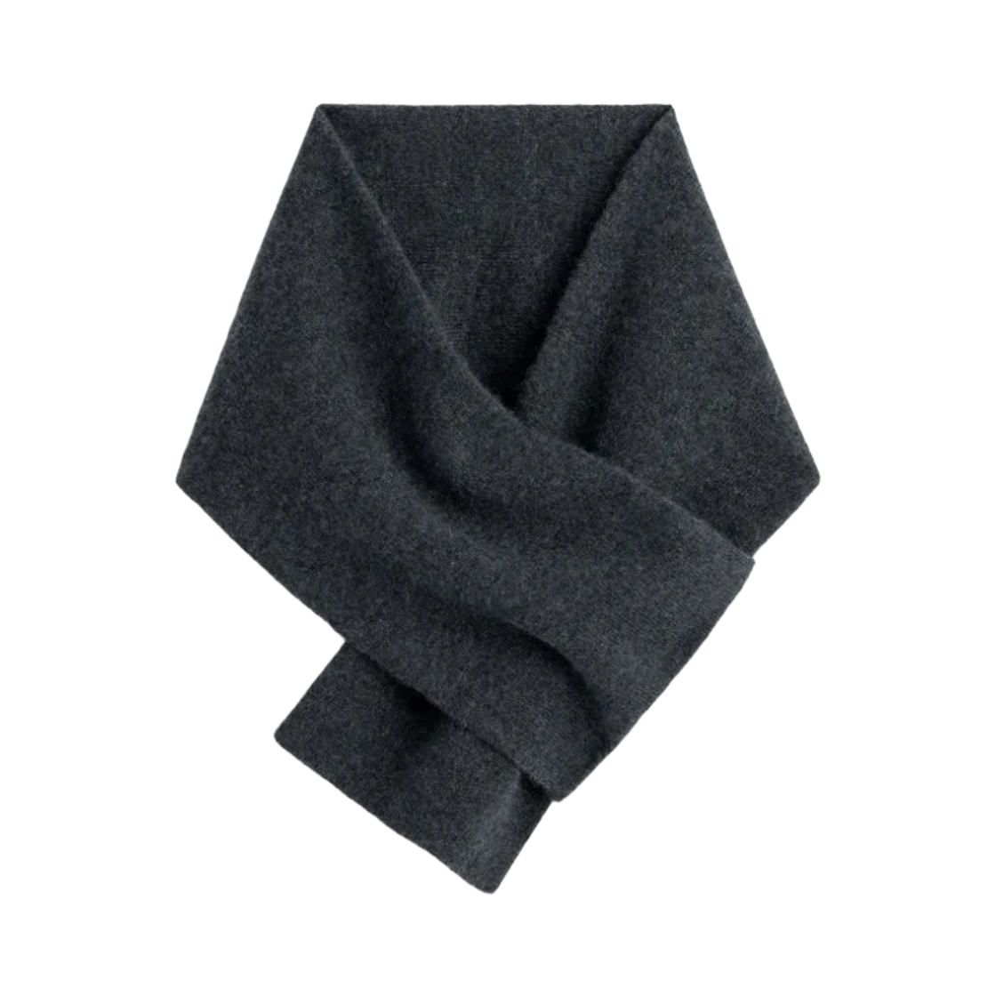 1373940001 COS Cashmere Pull-Through Muffler Charcoal Melange