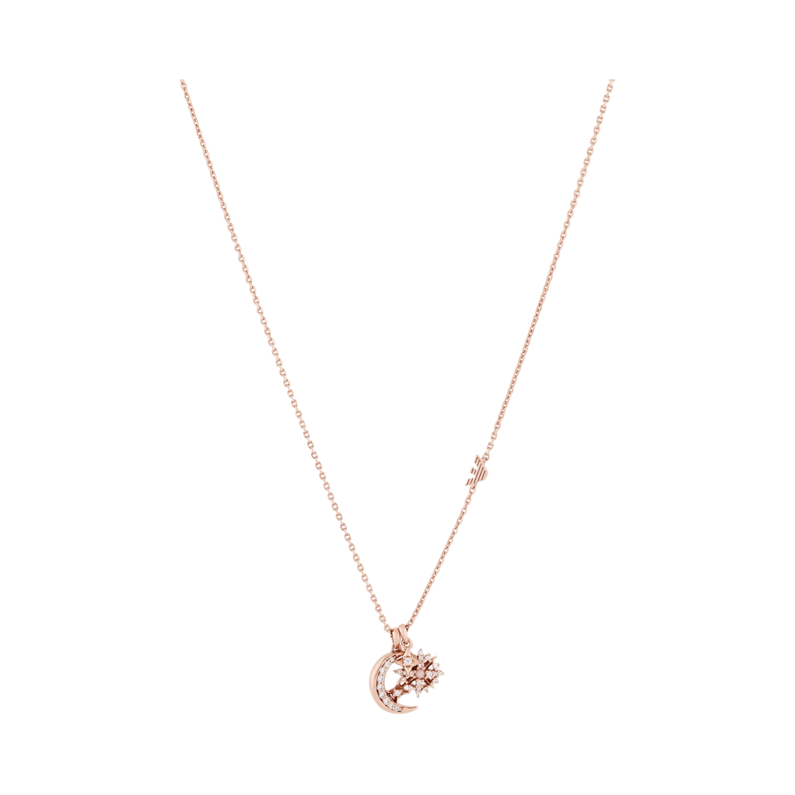 EG3633221 (W) Emporio Armani Sterling Silver Pendant Necklace Rose Gold Multicolour