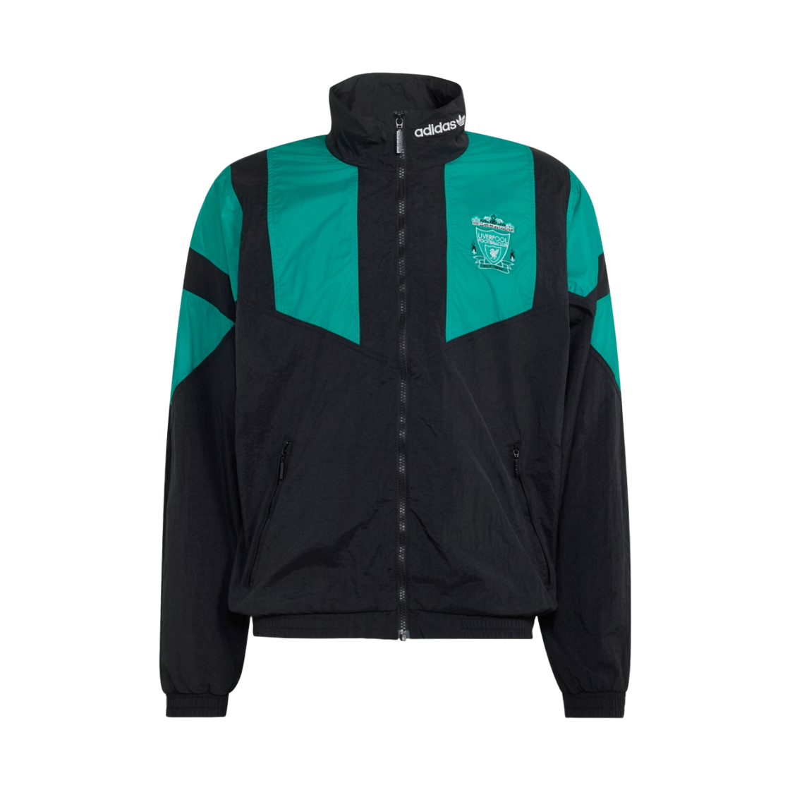 KG2910 Adidas Liverpool FC Eqt Track Top Black Equipment Green - KR Sizing (Non Marking Ver.)