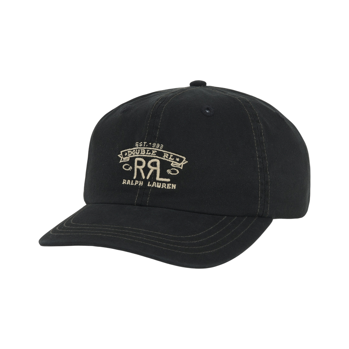 MARRHGS0J420173001/782933675001 Double RL Ranch Logo Twill Ball Cap Black