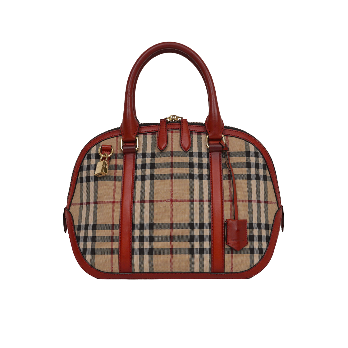 ITVV8SL3OVWD Burberry Small Check Orchard Tote Bag