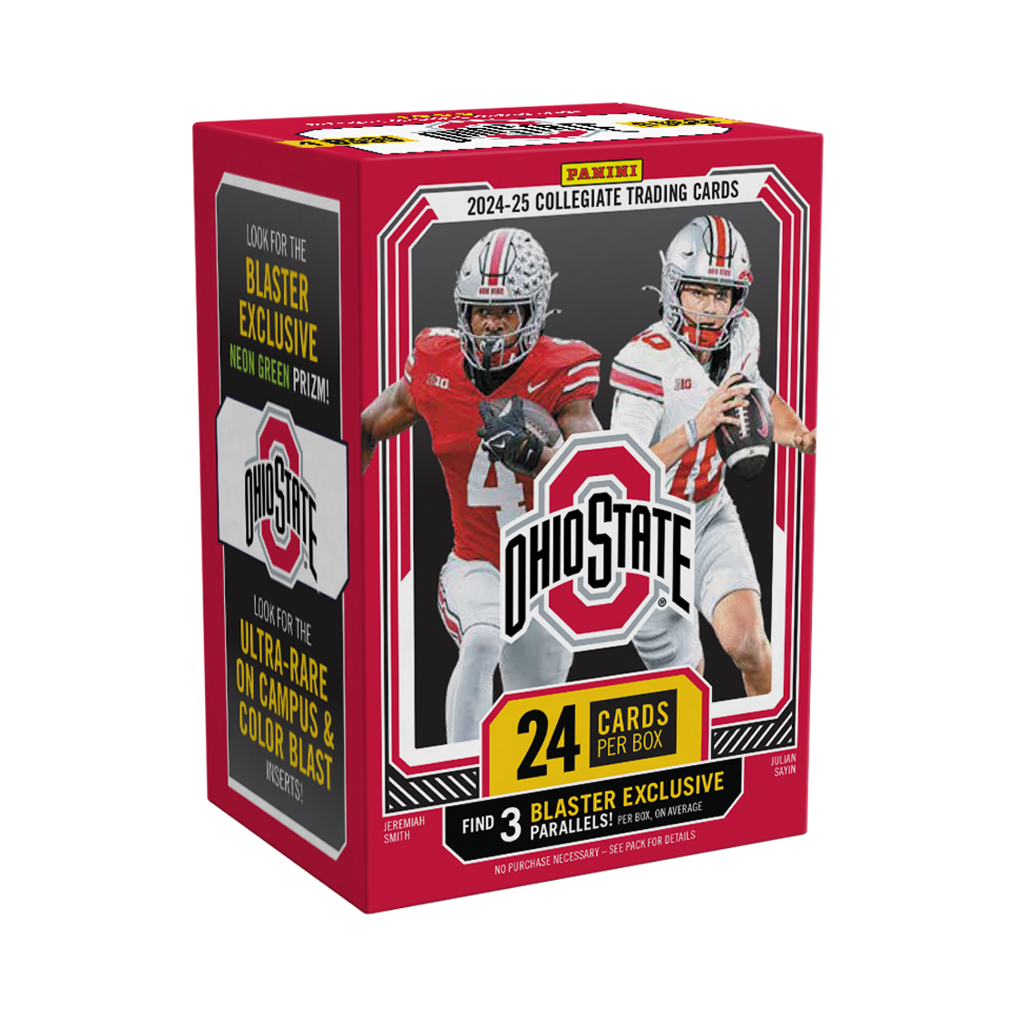 파니니 2024-25 오하이오 스테이트 유니버시티 NIL 트레이딩 카드 블래스터 박스 (6팩)(Panini 2024-25 The Ohio State University NIL Trading Card Blaster Box (Pack of 6))