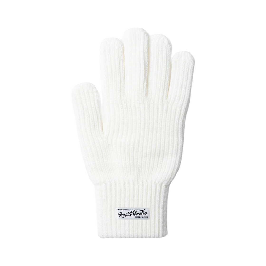 누아트스튜디오 클래식 소프트 리브드 핑거홀 스마트폰 터치 숏 장갑 아이보리(NUARTSTUDIO Classic Soft Ribbed Finger Hole Touchscreen Short Gloves Ivory)
