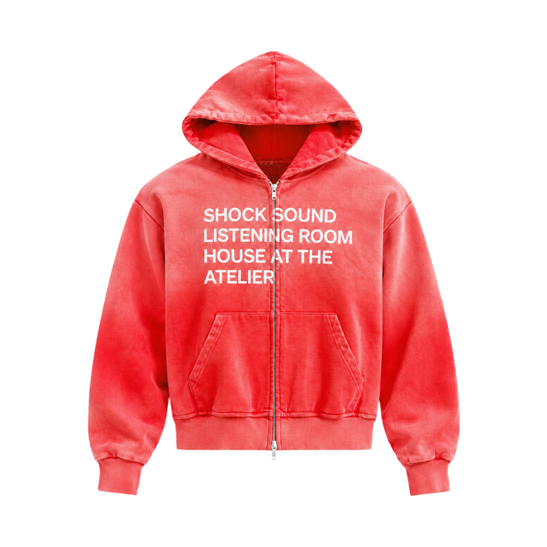 PP263HZ01RD PIEDPIPER Sound House Zip Hoodie Red