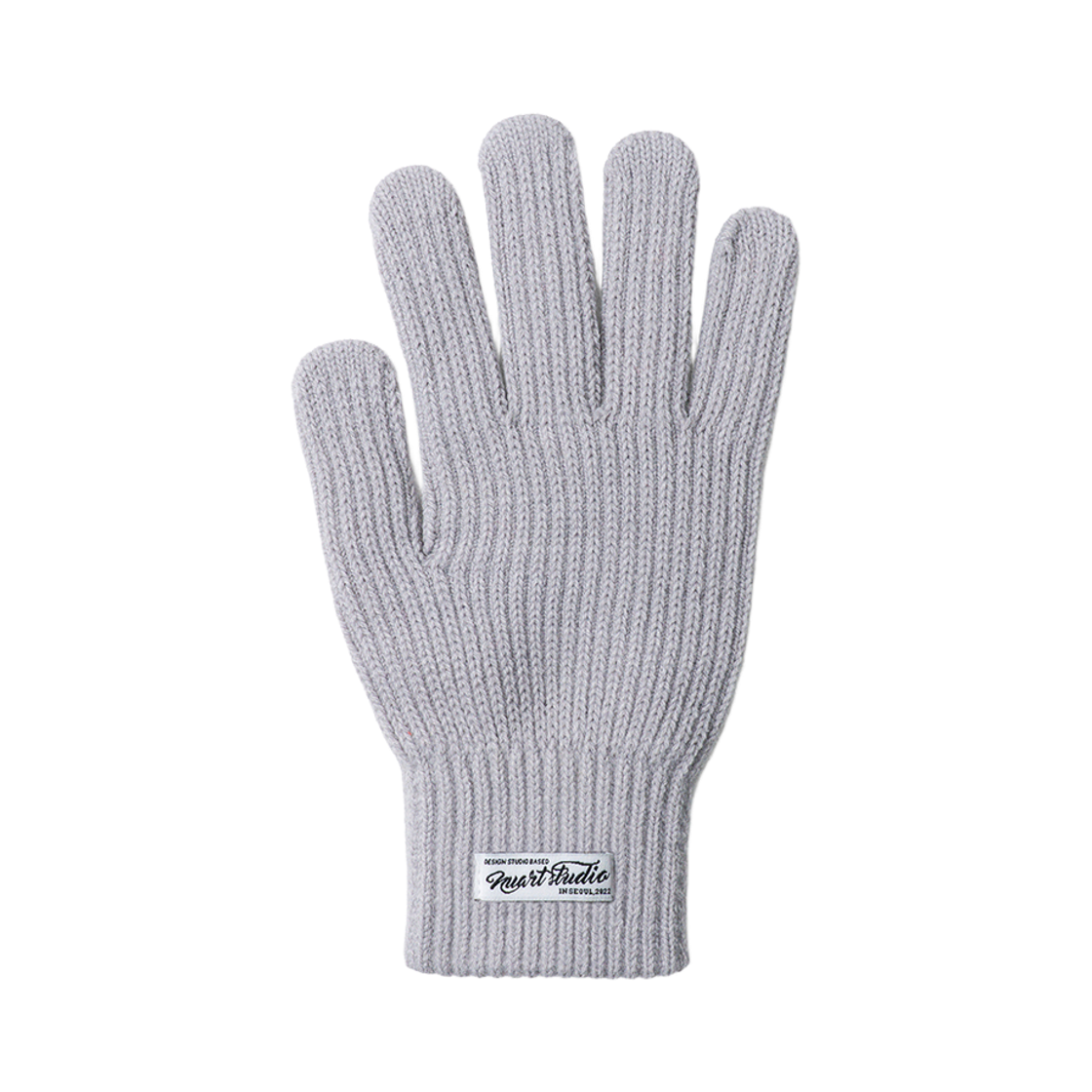누아트스튜디오 클래식 소프트 리브드 핑거홀 스마트폰 터치 숏 장갑 그레이(NUARTSTUDIO Classic Soft Ribbed Finger Hole Touchscreen Short Gloves Gray)