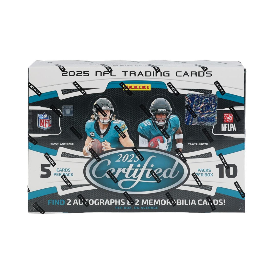 파니니 서티파이드 2025 풋볼 퍼스트 오프 라인 FOTL 하비 박스 (10팩)(Panini Certified 2025 Football 1st Off The Line FOTL Hobby Box (Pack of 10))