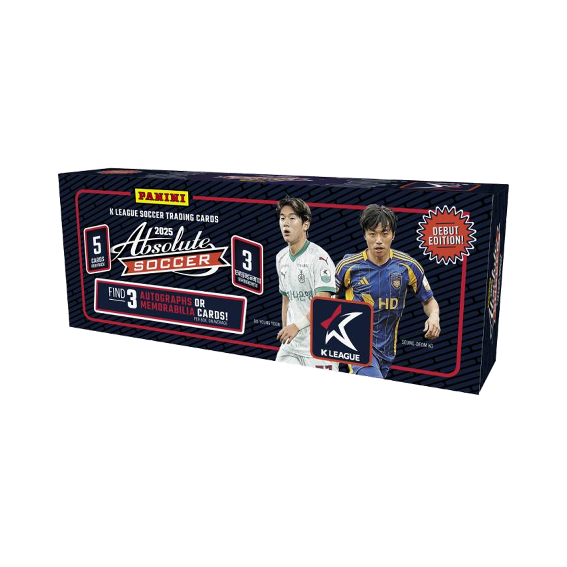 파니니 앱솔루트 2025 K 리그 사커 하비 박스 (3팩)(Panini Absolute 2025 K League Soccer Hobby Box (Pack of 3)) - 1