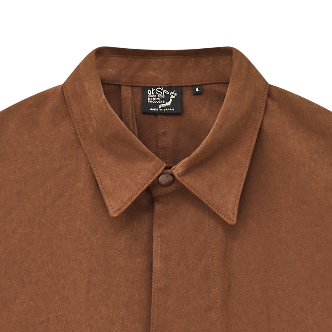 오어슬로우 스웨이드 터치 클래식 커버올 브라운 - 26FW(Orslow Suede Touch Classic Coverall Brown - 26FW) - 3
