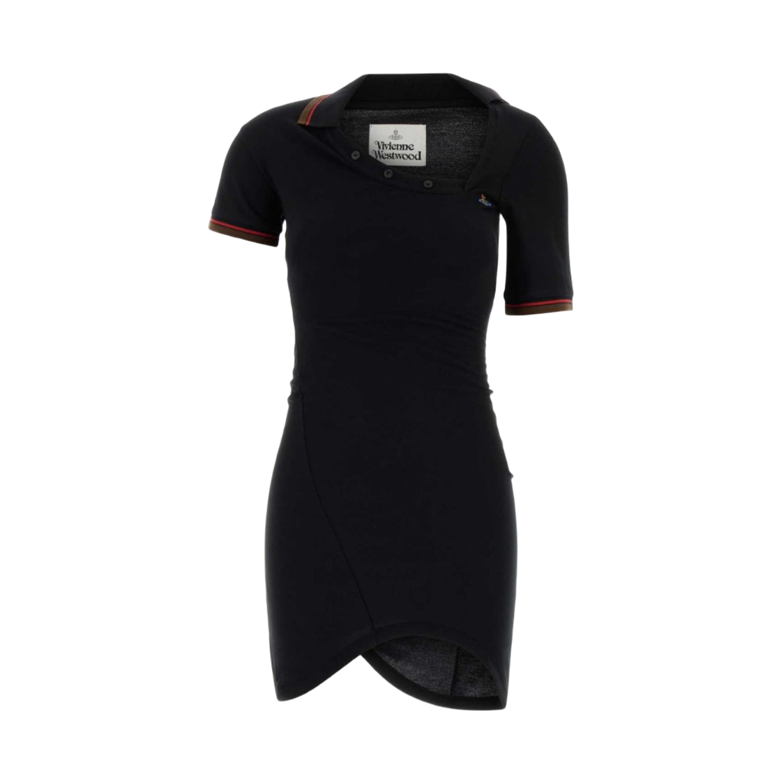1601005A-J00AU-N401 (W) Vivienne Westwood Orb Glory Polo Dress Black
