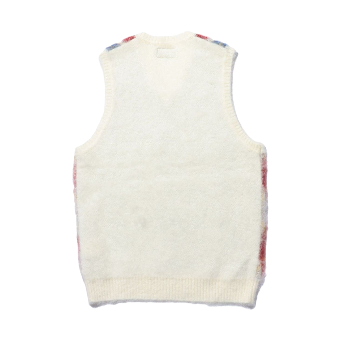 빔즈 플러스 더블 자카드 아가일 패턴 모헤어 니트 베스트 오프 화이트(Beams Plus Double Jacquard Argyle Pattern Mohair Knit Vest Off White) - 2