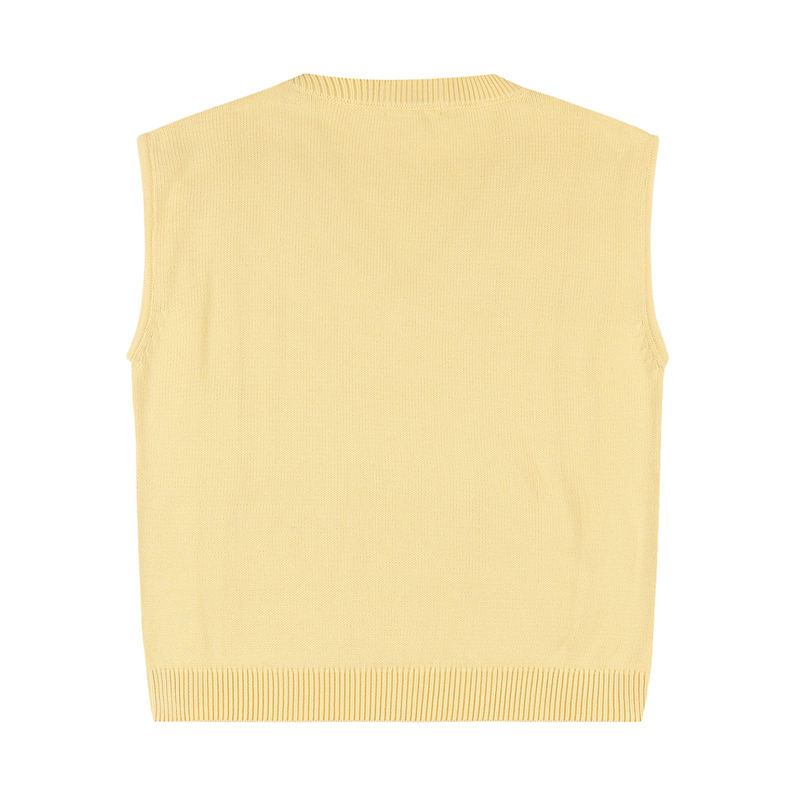 피어 스포티앤리치 SRC 코튼 케이블니트 베스트 옐로우(PEER Sporty & Rich SRC Cotton Cableknit Vest Yellow) - 2