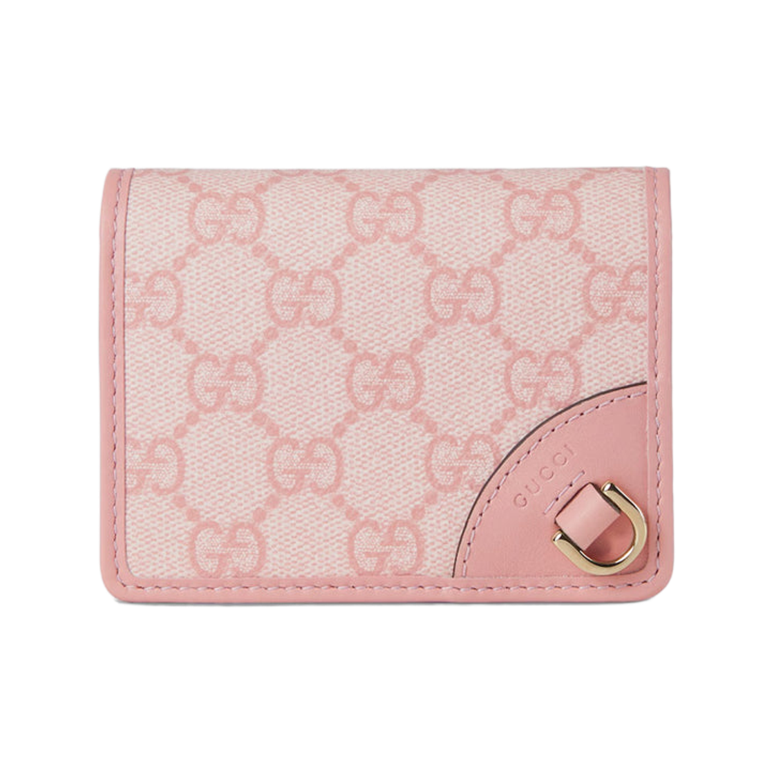 820692-FAD6L-8459 Gucci GG Emblem Mini Wallet PInk