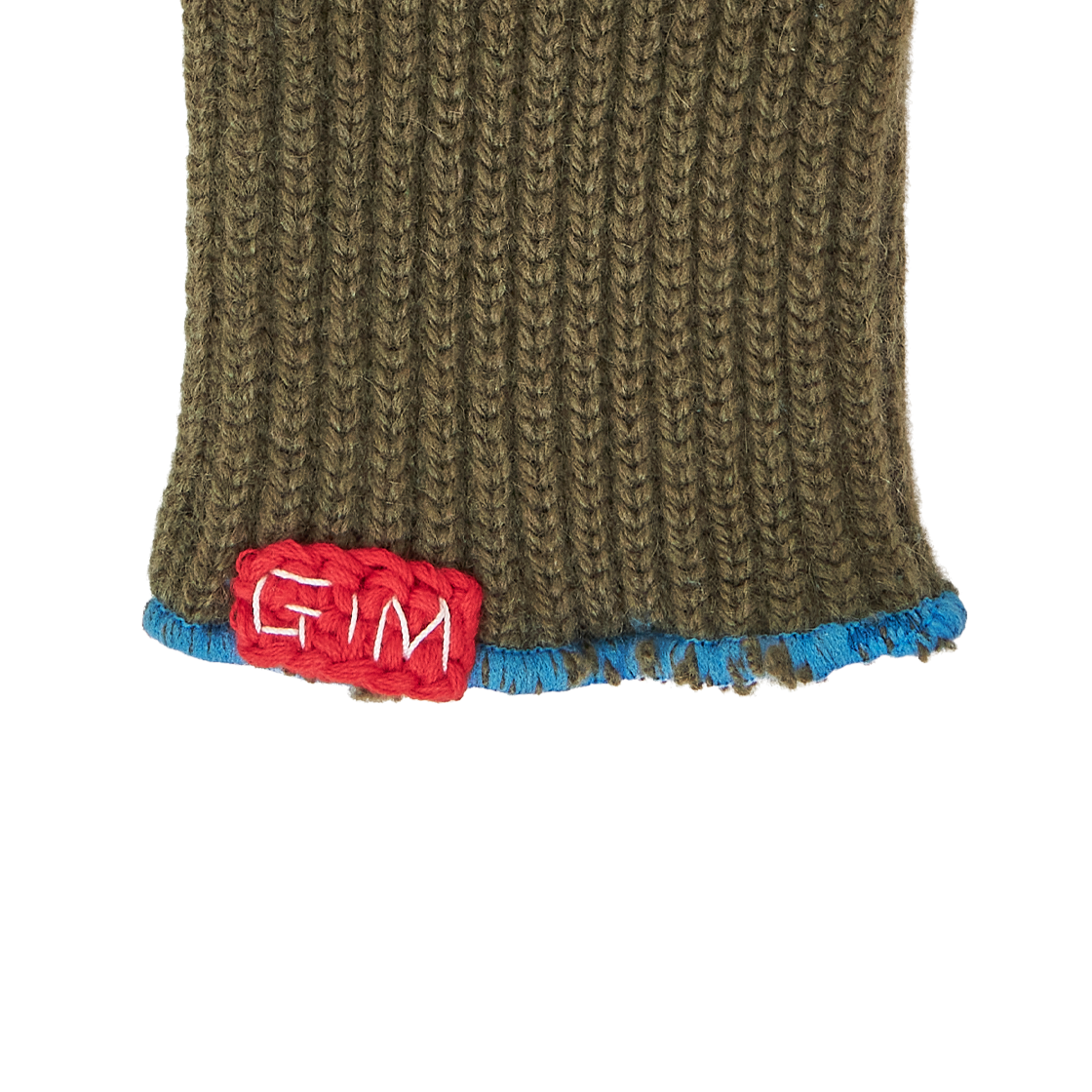 짐 컨텍스트 핑거리스 캐시미어 니트 글러브 카키 - 26FW(Gim Context Fingerless Cashmere Knit Glove Khaki - 26FW) - 5