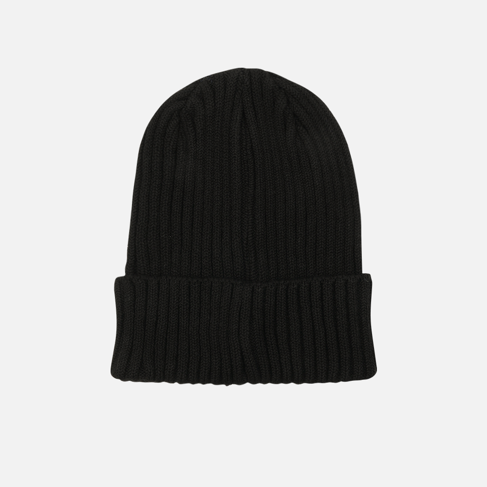 맨하탄 레코즈 코튼 립 비니 - 블랙(Manhattan Records Cotton Rib Beanie - Black) - 3