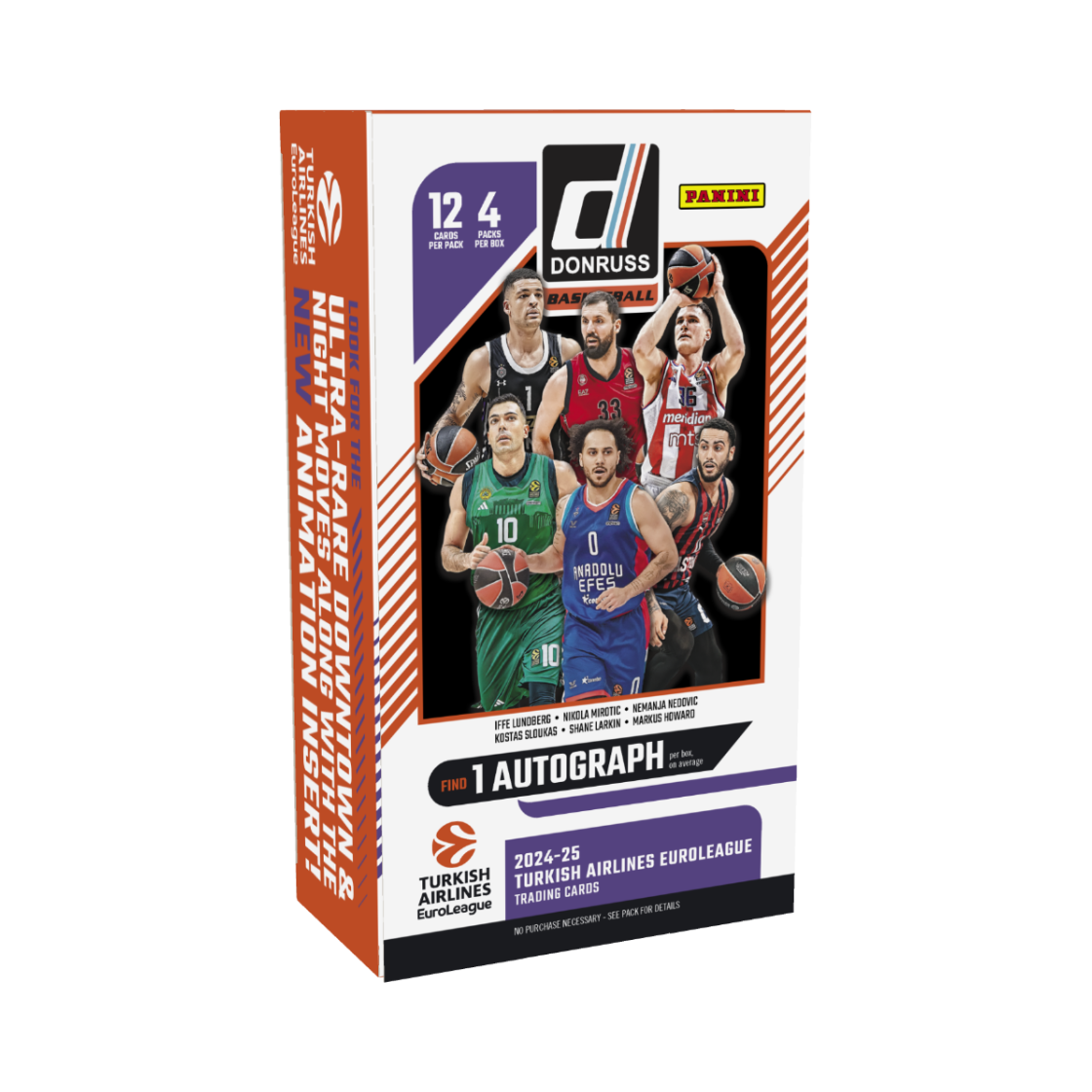 파니니 돈러스 2024-25 터키쉬 에어라인스 유로리그 베스킷볼 하비 박스 (4팩)(Panini Donruss 2024-25 Turkish Airlines Euro League Basketball Hobby Box (Pack of 4)) - 1