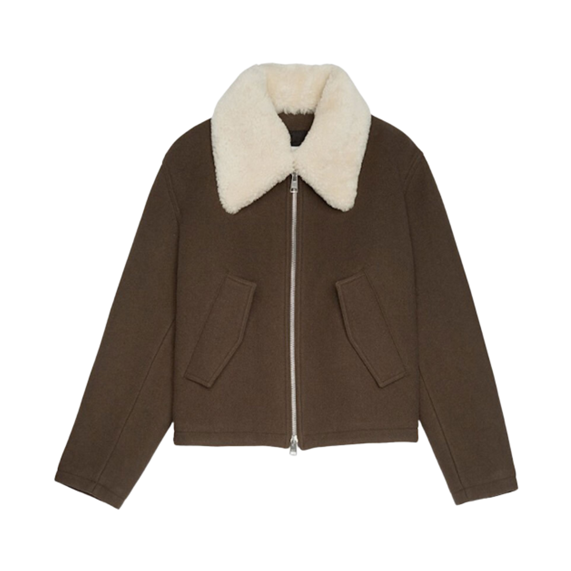 HJK060-WV0049-221 AMI Short Jacket Brown