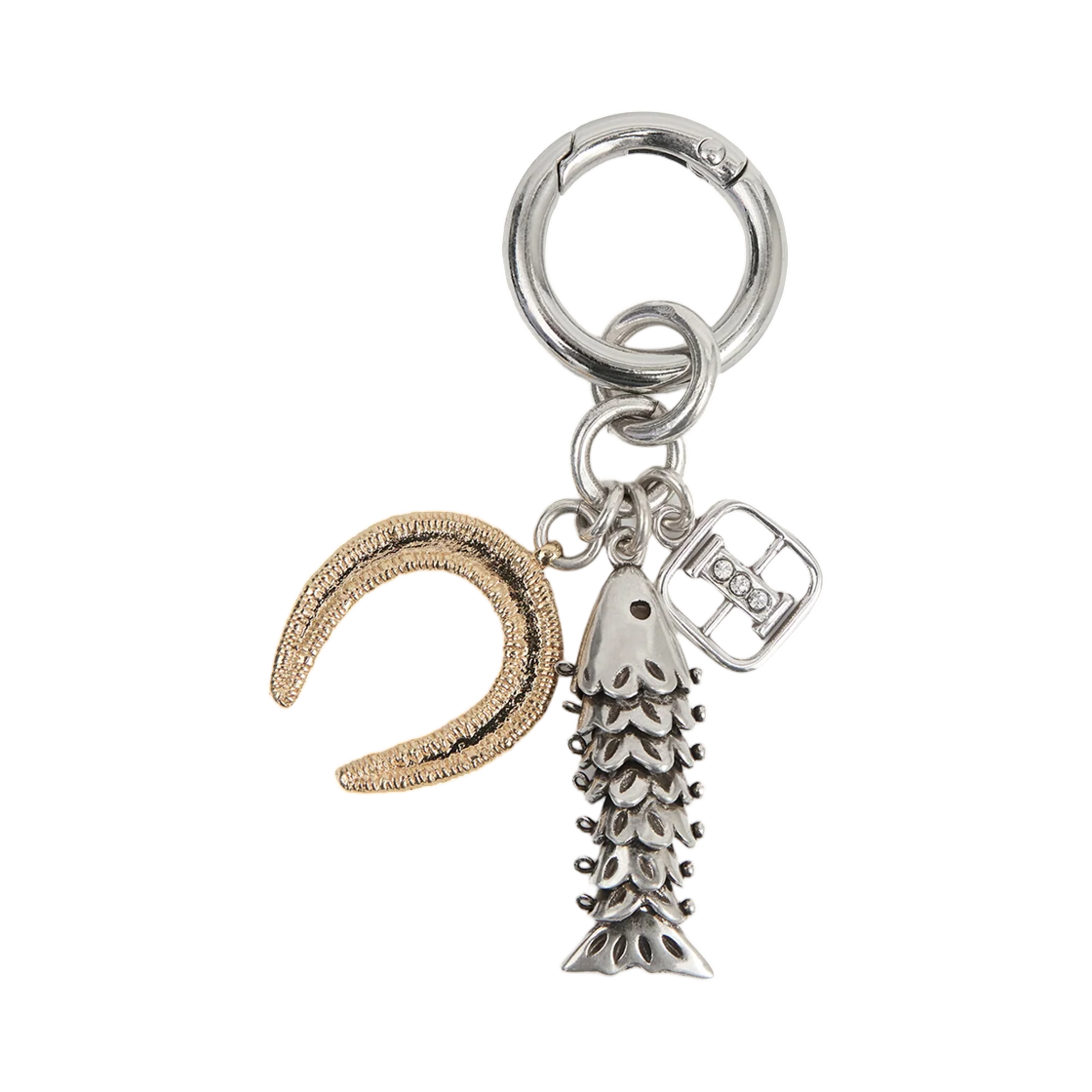PC019BFA-D4X01A-SIDO Isabel Marant Charm Keychain Silver Gold