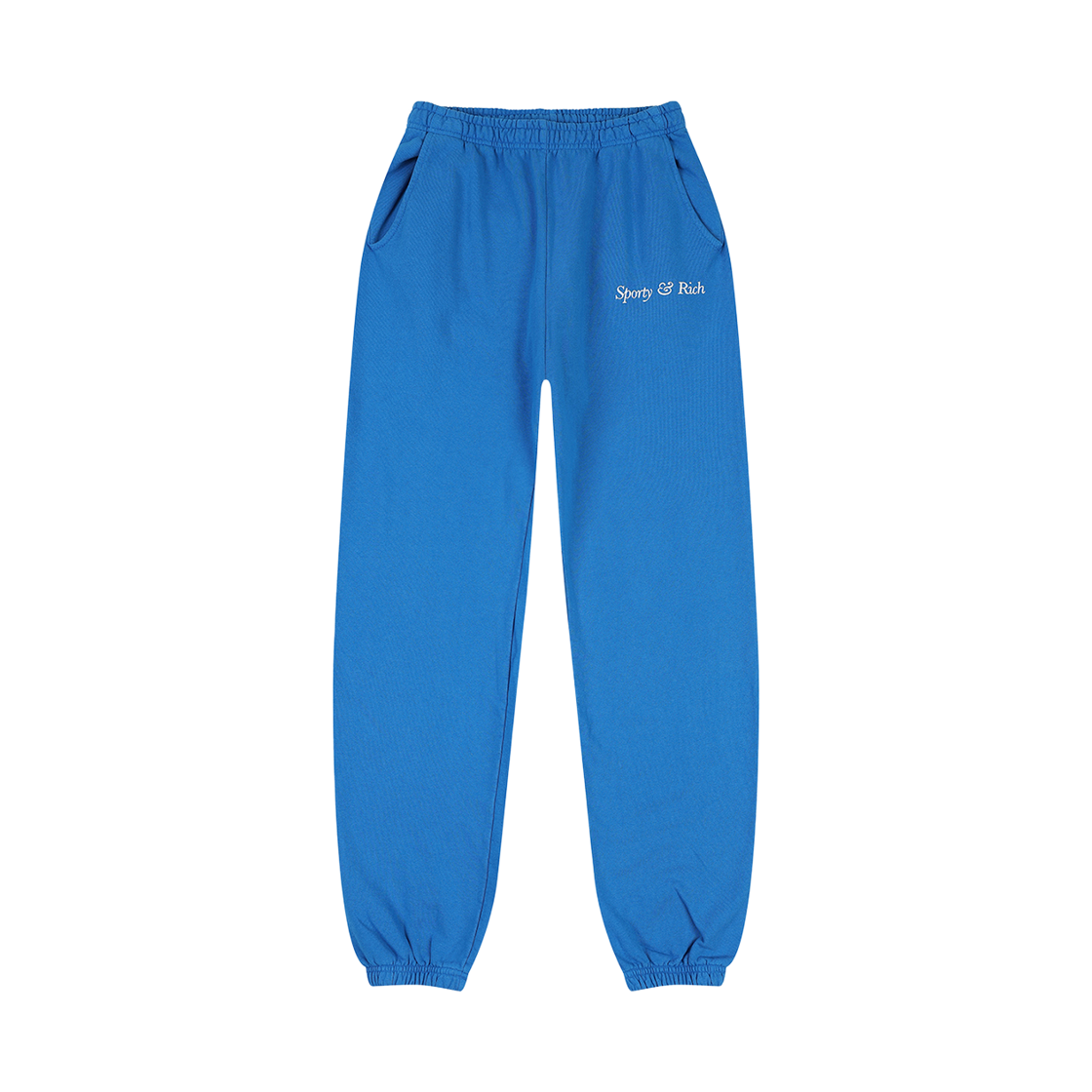SRD5BP0004BL PEER Sporty & Rich Italic Logo Sweatpant Blue