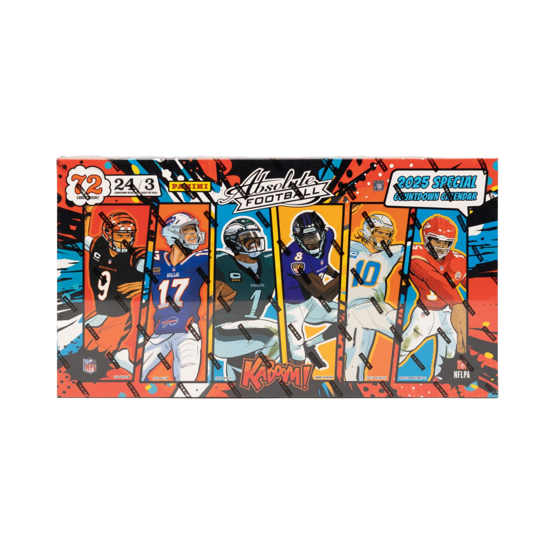 파니니 앱솔루트 2025 풋볼 카운트다운 캘린더 박스 (24팩)(Panini Absolute 2025 Football Countdown Calendar Box (Pack of 24))