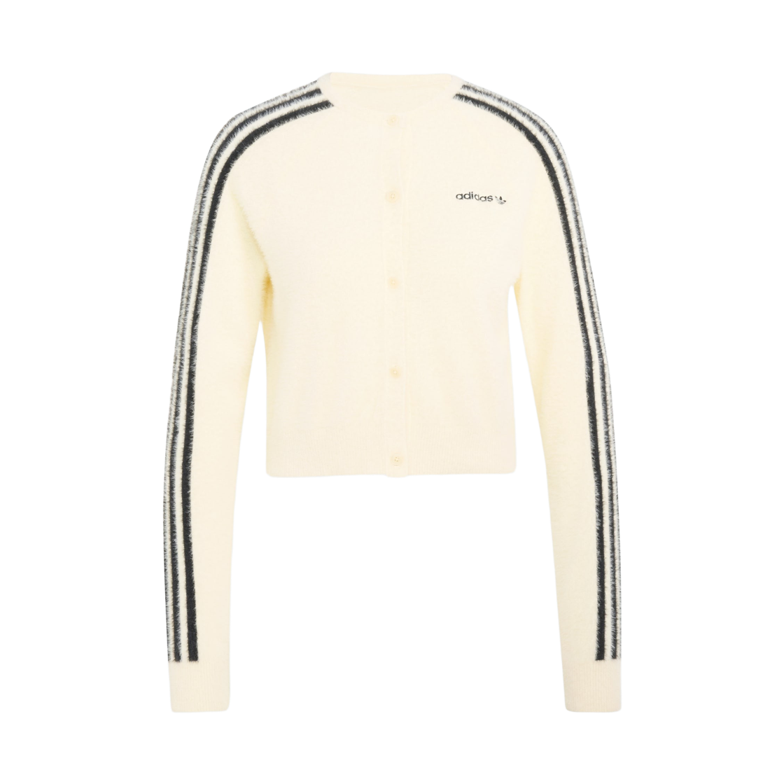 LC8162 (W) Adidas Originals Fluffy Knitted Cardigan Warm Vanilla - US Sizing