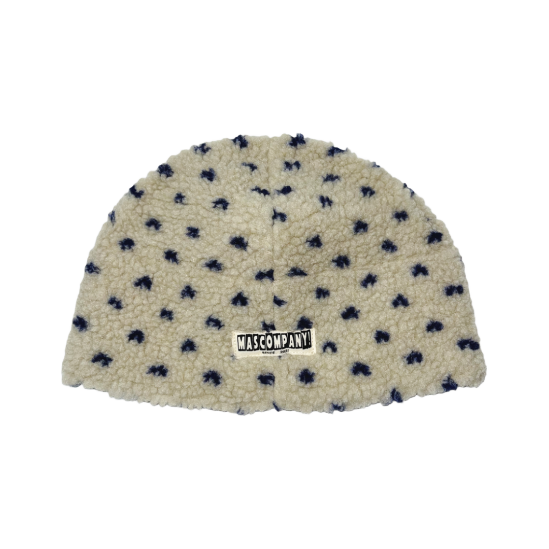 MSCPNB14IV Mascompany Dot dumble fleece beanie Ivory