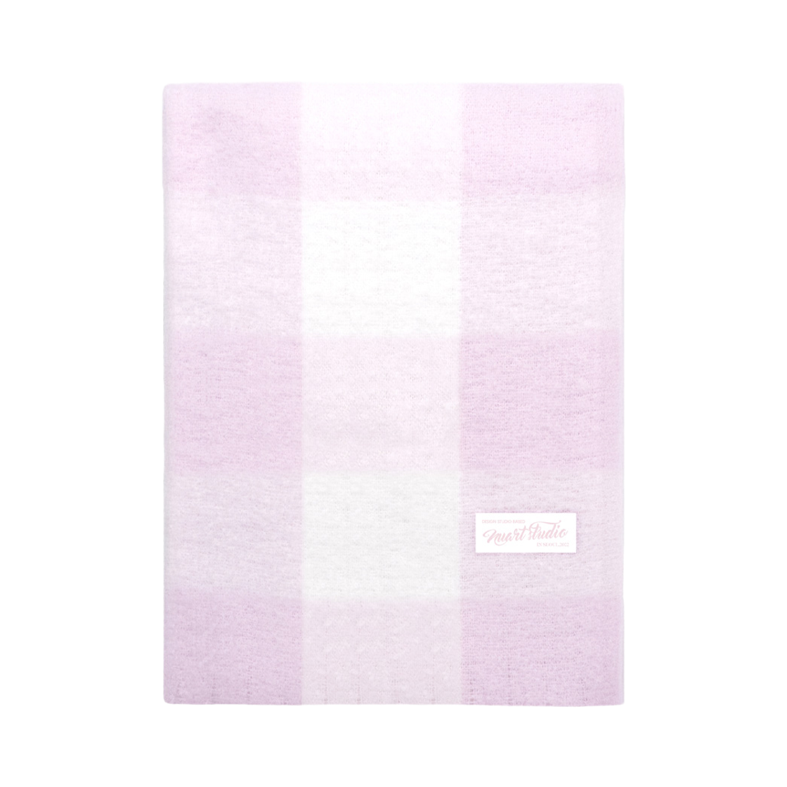 Clothes145 NUARTSTUDIO Mariette Two Tone Check Scarf Pink Check