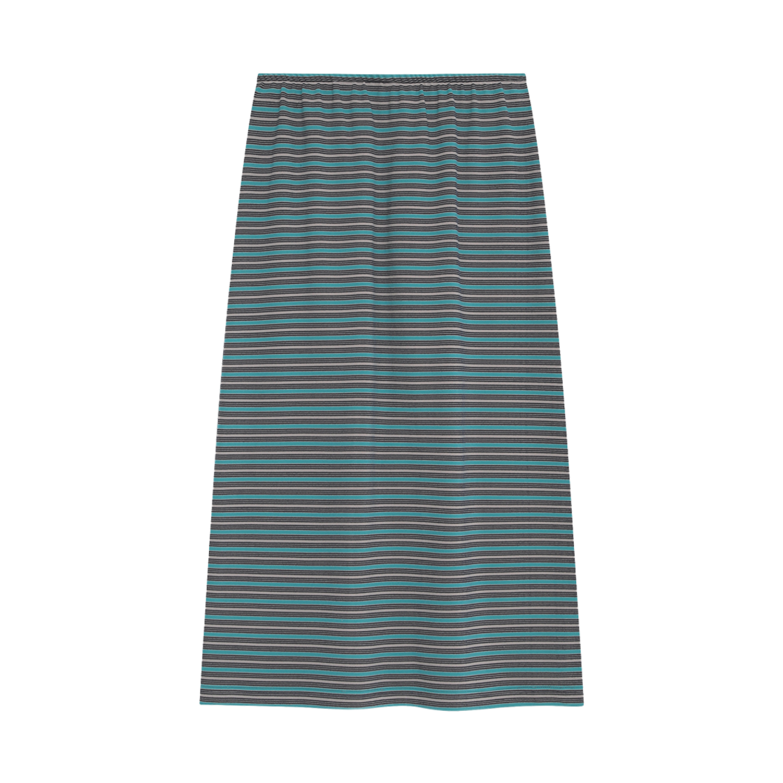 마가린핑거스 스트라이프 플리스 롱 스커트 블루(Margarin Fingers Stripe Fleece Long Skirt Blue)
