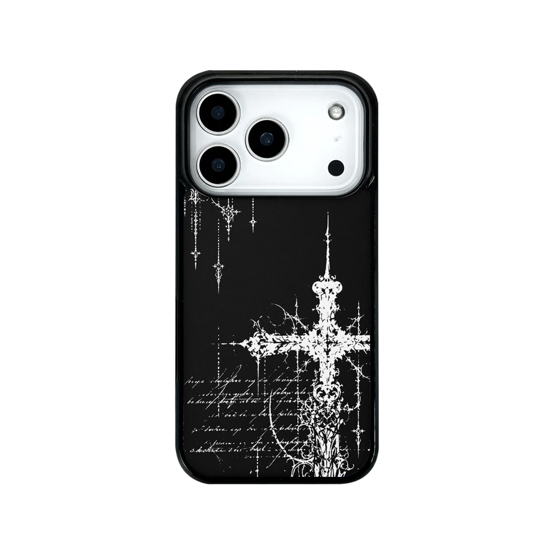 NF-PC-0301-KR NINETEENFRIDAY Mood Night Cross MagSafe Glass Bumper Case - Letters