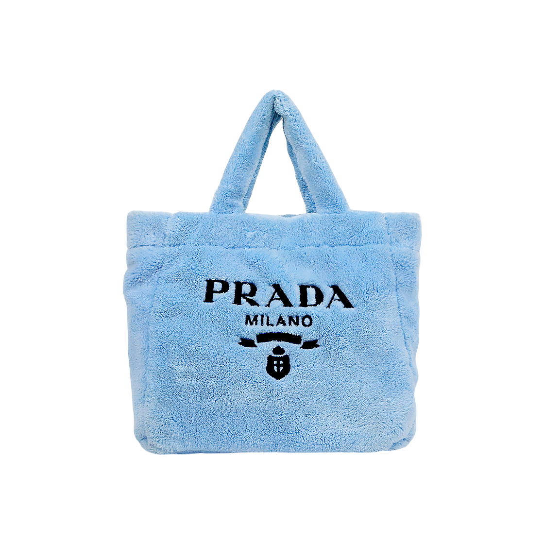 ITBA2PQQAVLU Prada Blue Terry Tote Bag