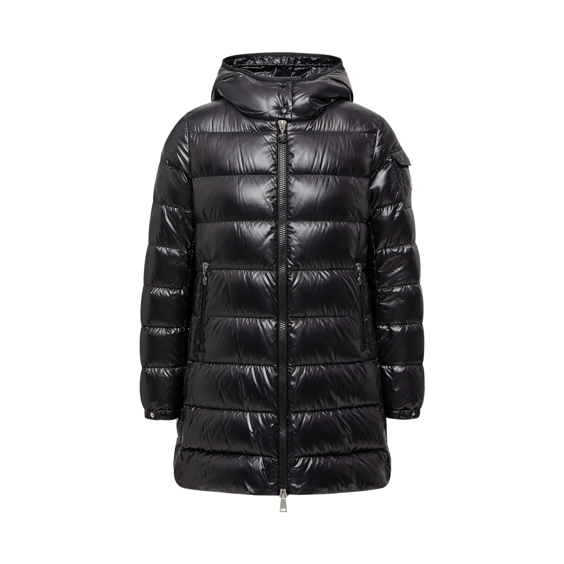 L2-093-1C00008-597Z8-999 (W) Moncler Courcelles Hooded Mid Down Jacket Black - 26FW