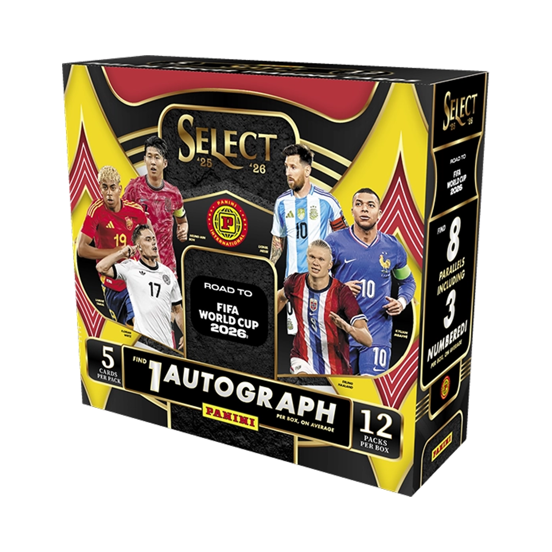 2025-26 파니니 셀렉트 로드 투 FIFA 월드컵 사커 하비 인터내셔널 박스 (12팩)(Panini Select Road to FIFA World Cup Soccer Hobby International Box (Pack of 12))