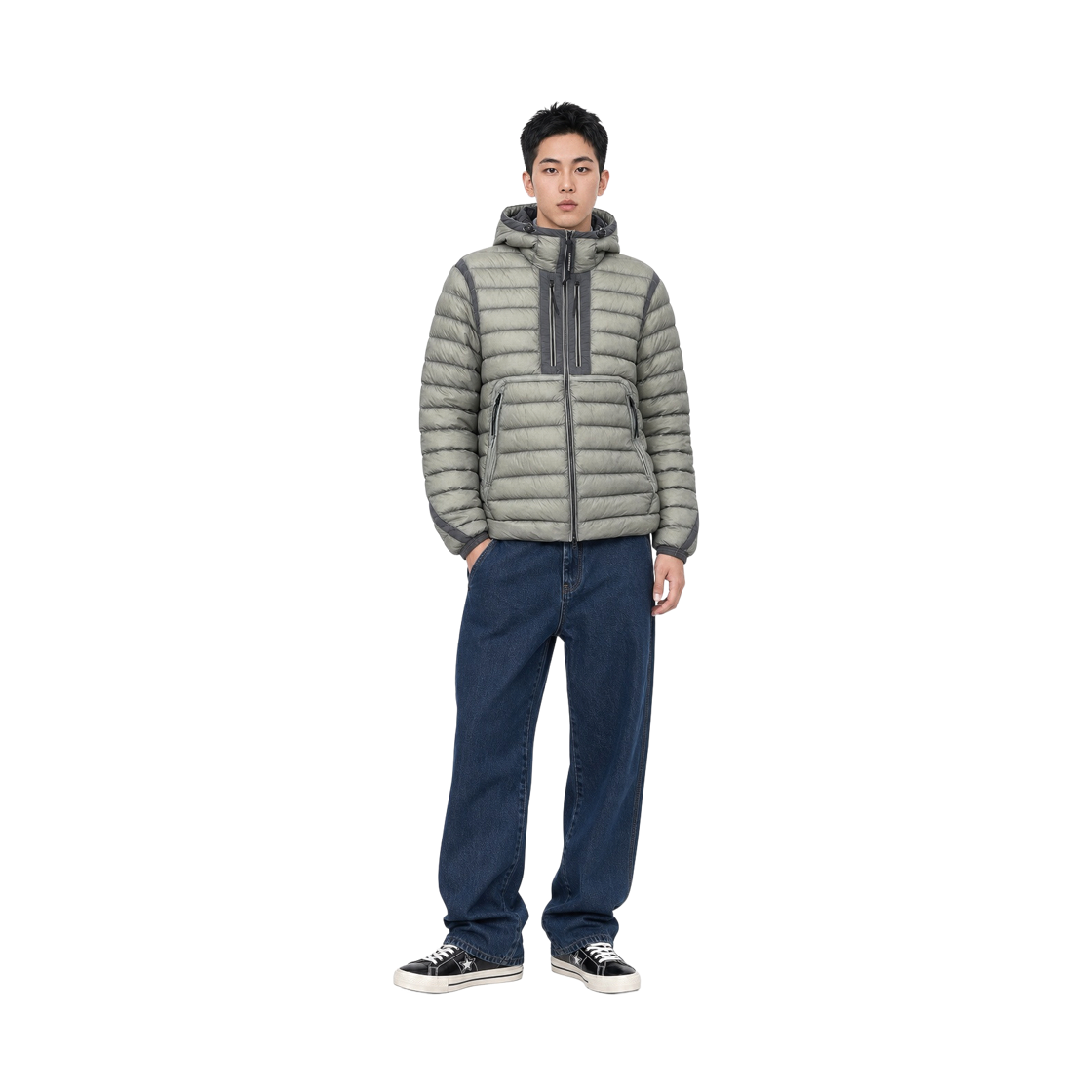C.P. 컴퍼니 D.D. 쉘 고글 체스트 포켓 자켓 플린트 그레이 - 26FW(C.P. Company D.D. Shell Goggle Chest Pocket Jacket Fallen Rock - 26FW) - 4