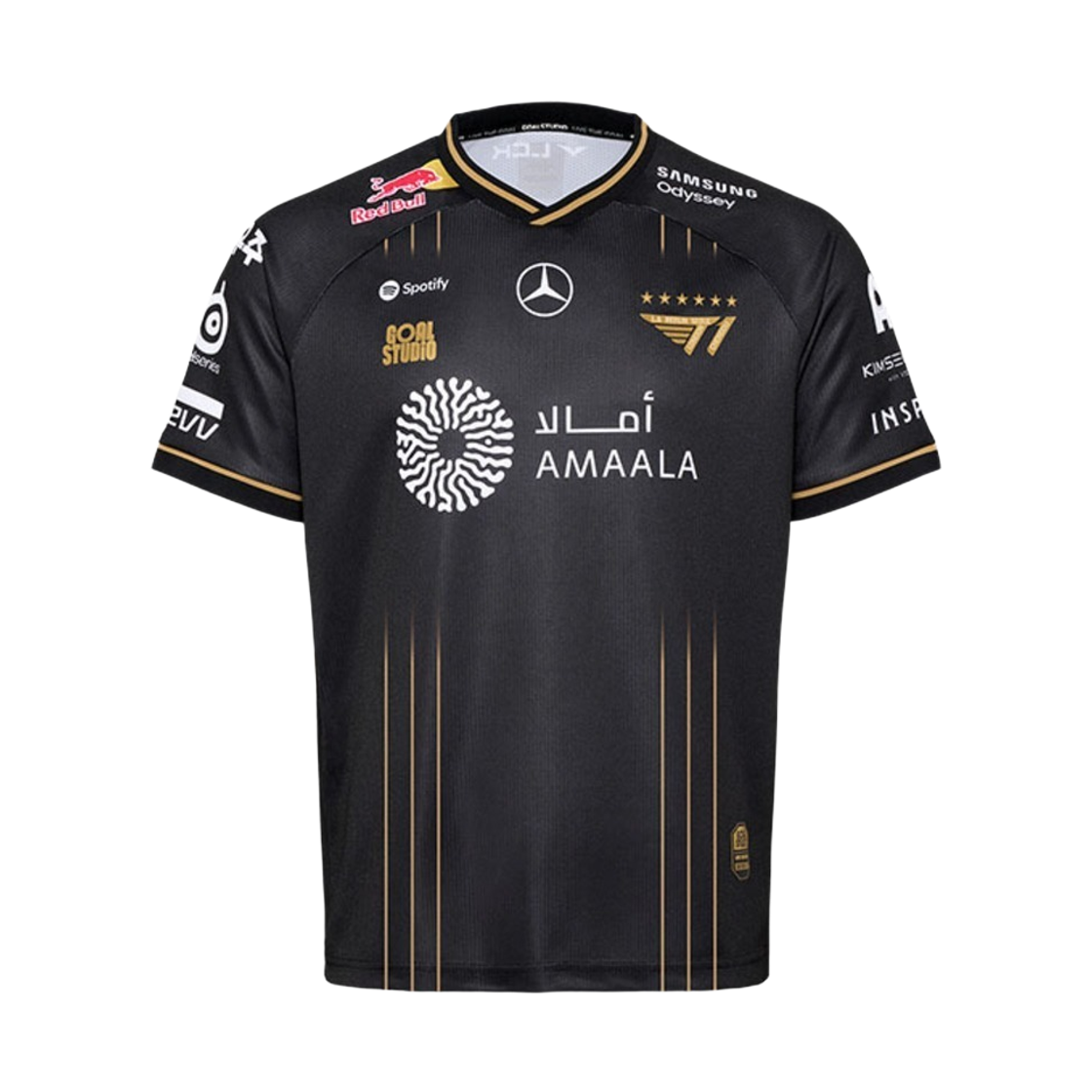 티원 2025 월드 챔피언스 유니폼 저지 블랙 (논 마킹 버전)(T1 2025 World Champions Uniform Jersey Black (Non Marking Ver.))