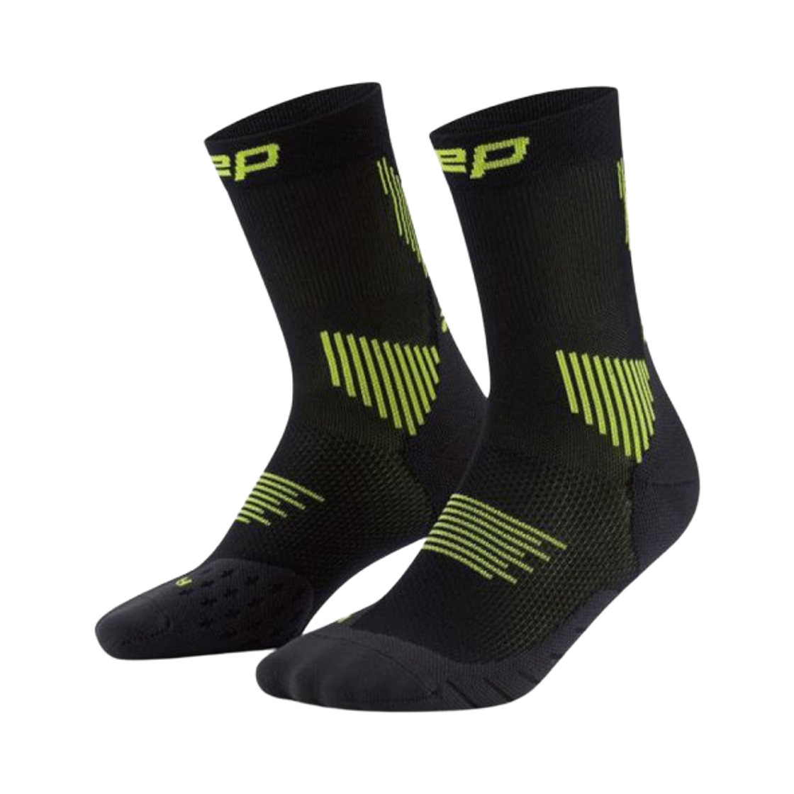 WP8CLR CEP Core Run Mid Cut Socks V5 Black Lime