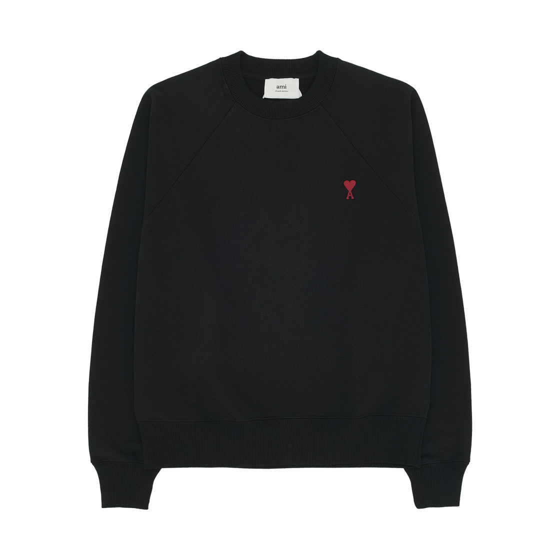 아미 스몰 하트 로고 스웨트셔츠 블랙(AMI de Coeur Sweatshirt Black)