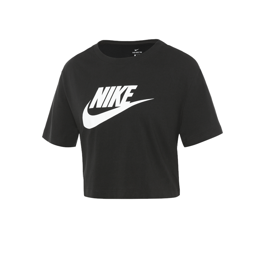 BV6175-010 (W) Nike NSW Essential Crop Short Sleeve T-Shirt Black - US/EU