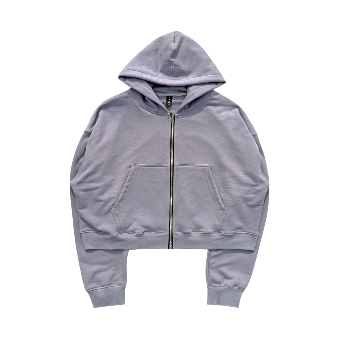 어텐션로우 에디션8. 다이아 스웨트 투웨이 크롭 후드집업 애쉬 바이올렛(ATTENTIONROW Edition 8. Dia Sweat Two-Way Cropped Hoodie Zip-up Ash Violet) - 4