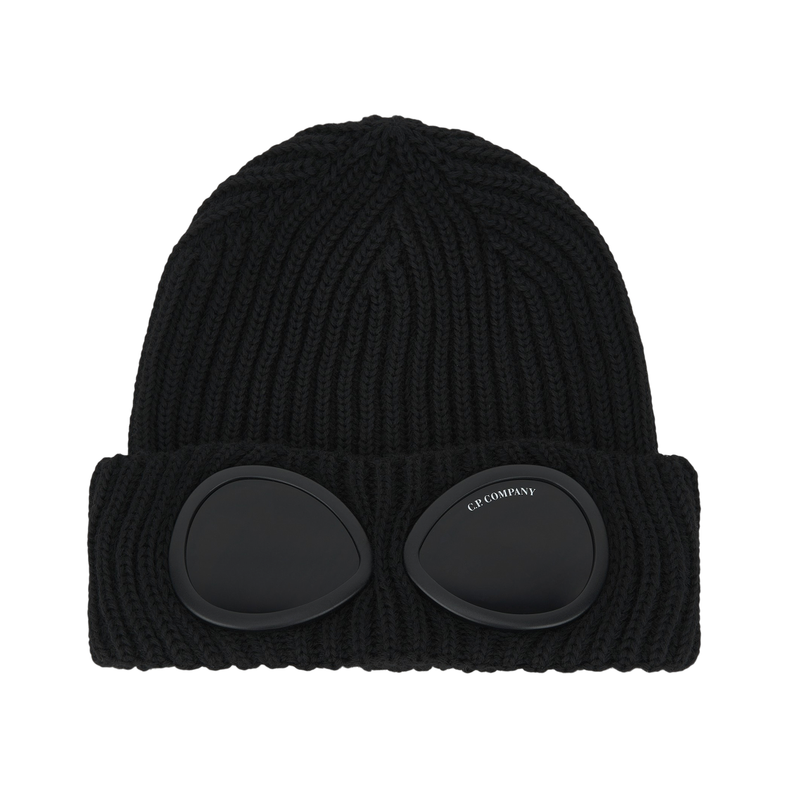 RFCMAC742A005509A999 C.P. Company Extra Fine Merino Wool Goggle Beanie Black