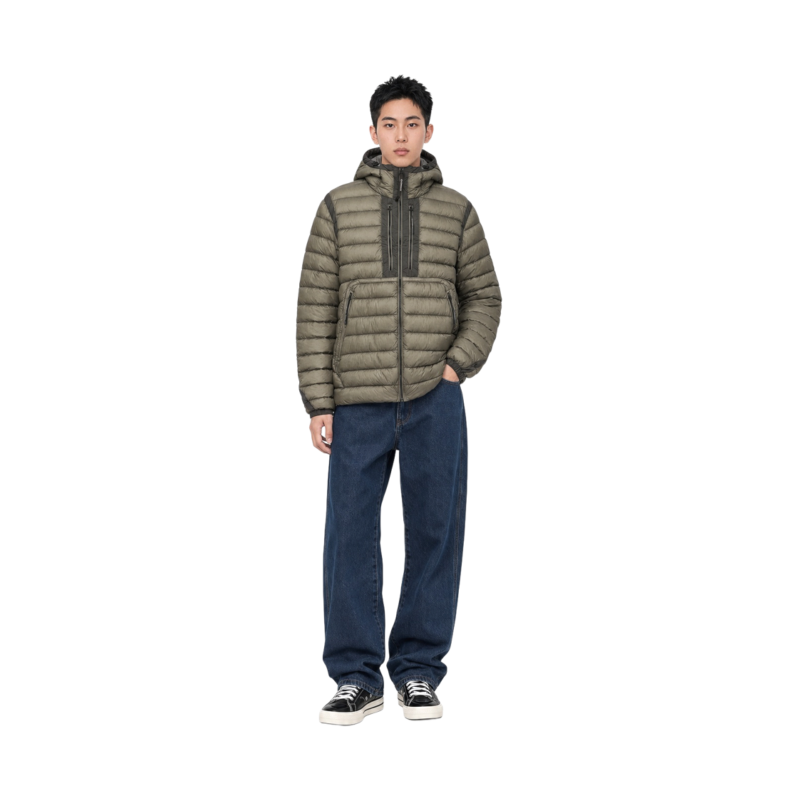C.P. 컴퍼니 D.D. 쉘 고글 체스트 포켓 자켓 폴른 락 - 26FW(C.P. Company D.D. Shell Goggle Chest Pocket Jacket Fallen Rock - 26FW) - 4