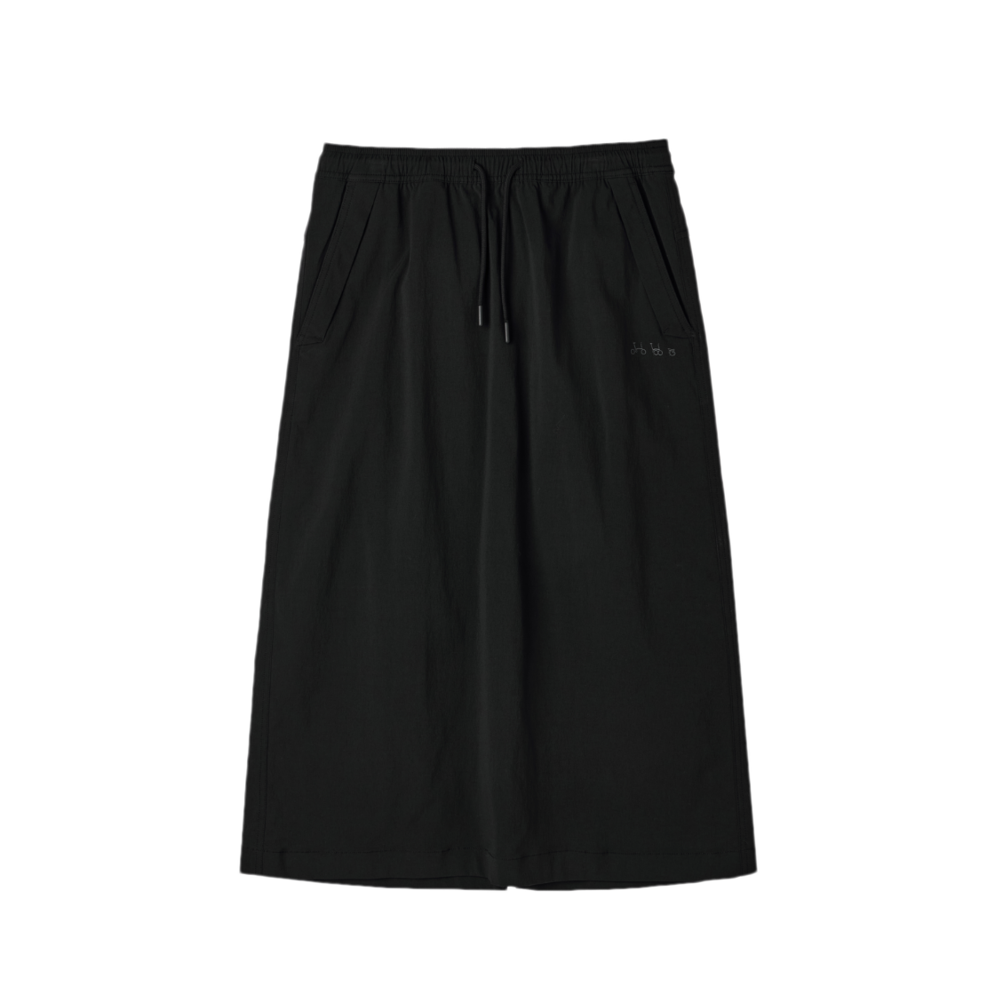브롬톤 런던 W A라인 타슬란 스커트 블랙(BROMPTON LONDON W A-Line Taslan Skirt Black)