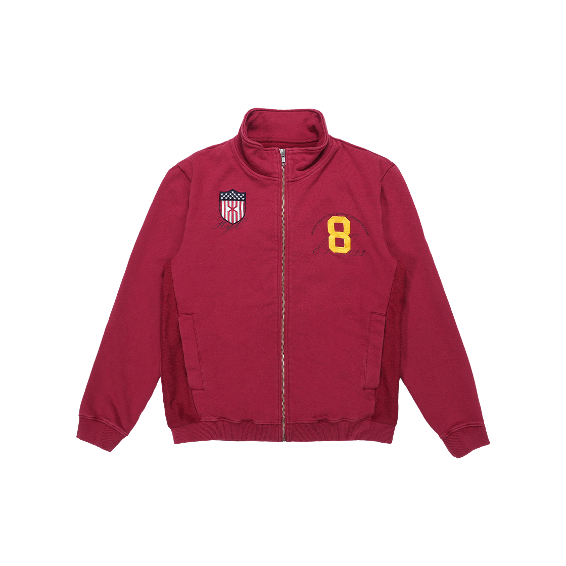 HUCVTR Huey Vintage Washed Track Top Red