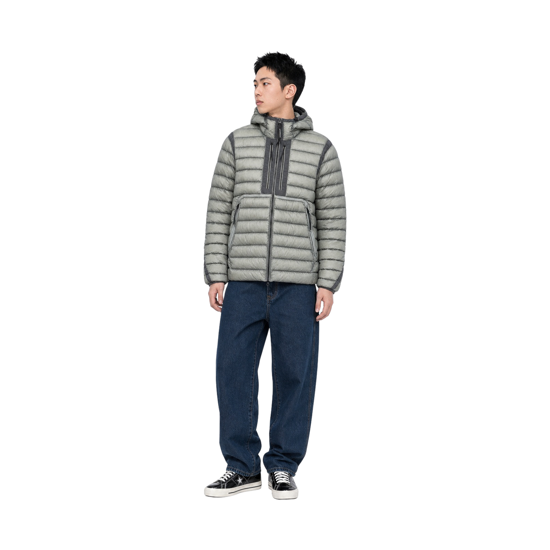 C.P. 컴퍼니 D.D. 쉘 고글 체스트 포켓 자켓 플린트 그레이 - 26FW(C.P. Company D.D. Shell Goggle Chest Pocket Jacket Fallen Rock - 26FW) - 3