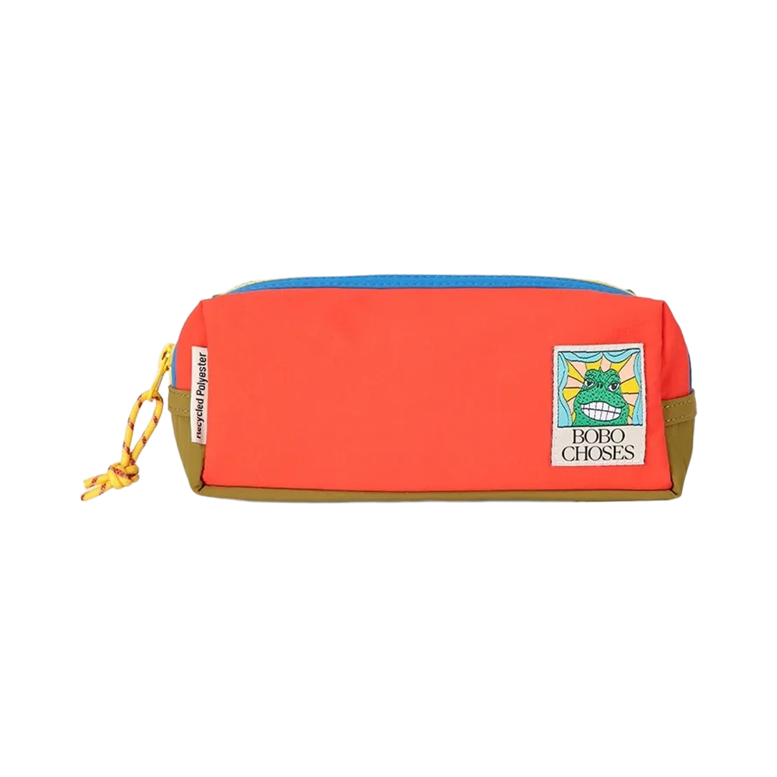 226AI062 (Kids) Bobo Choses Beast Tag Color Block Pencil Case Red