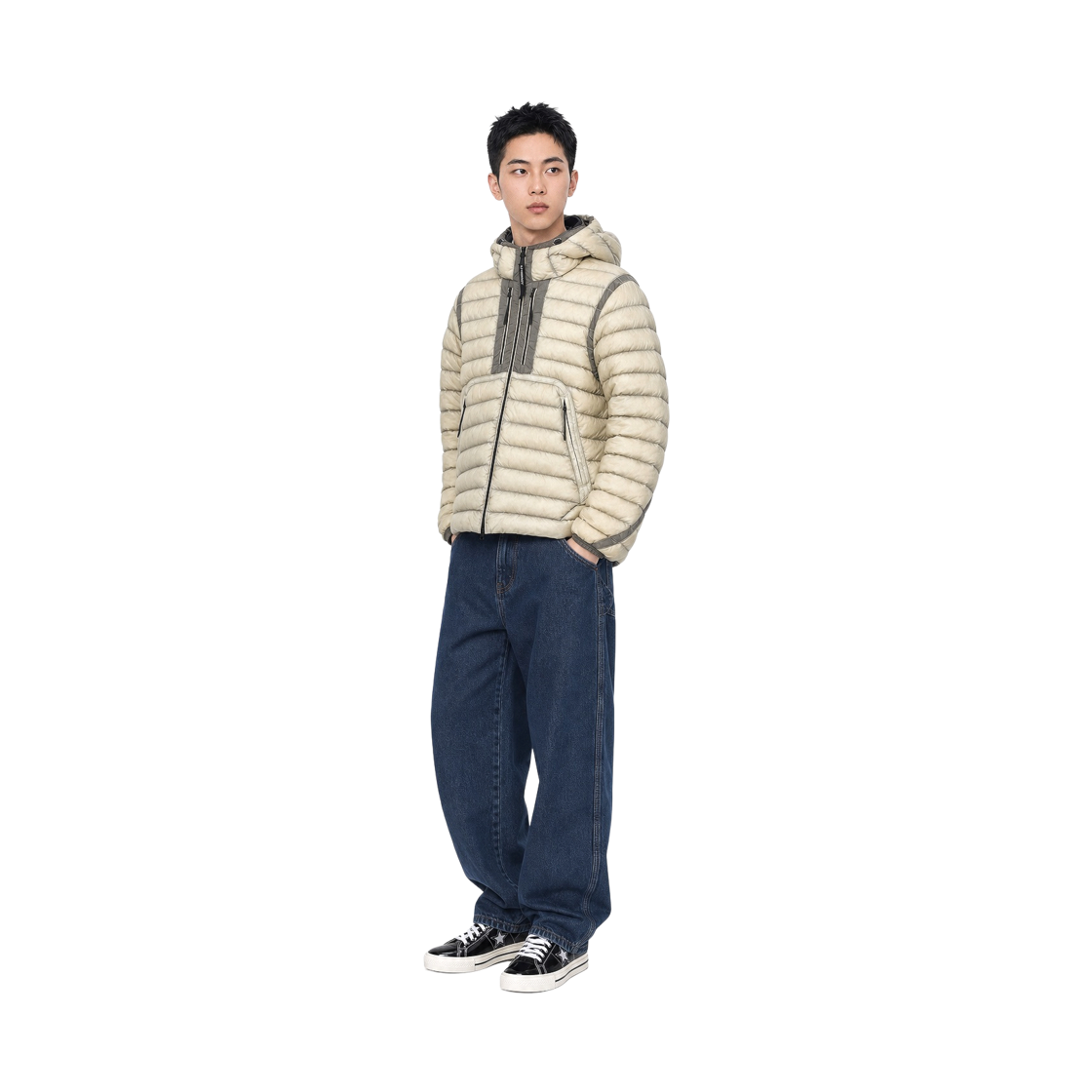 C.P. 컴퍼니 D.D. 쉘 고글 체스트 포켓 자켓 실버 버치 - 26FW(C.P. Company D.D. Shell Goggle Chest Pocket Jacket Silver Birch - 26FW) - 3