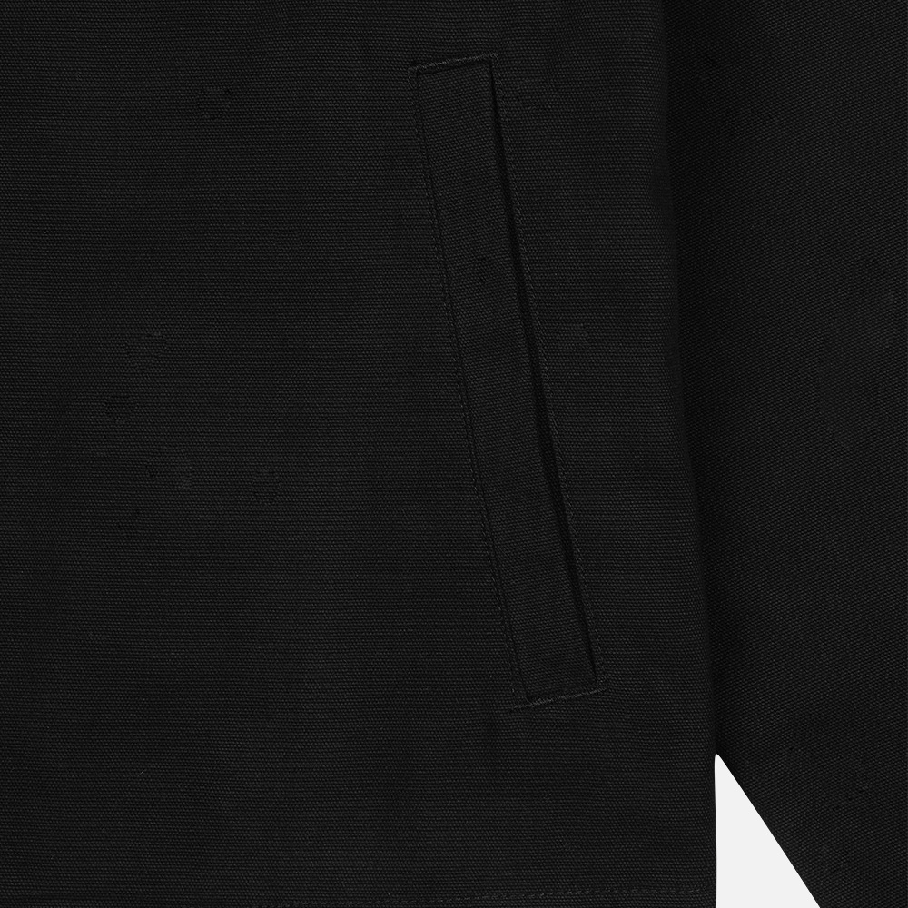 맨하탄 레코즈 캔버스 블루종 자켓 - 블(Manhattan Records Canvas Blouson Jacket - Black) - 4