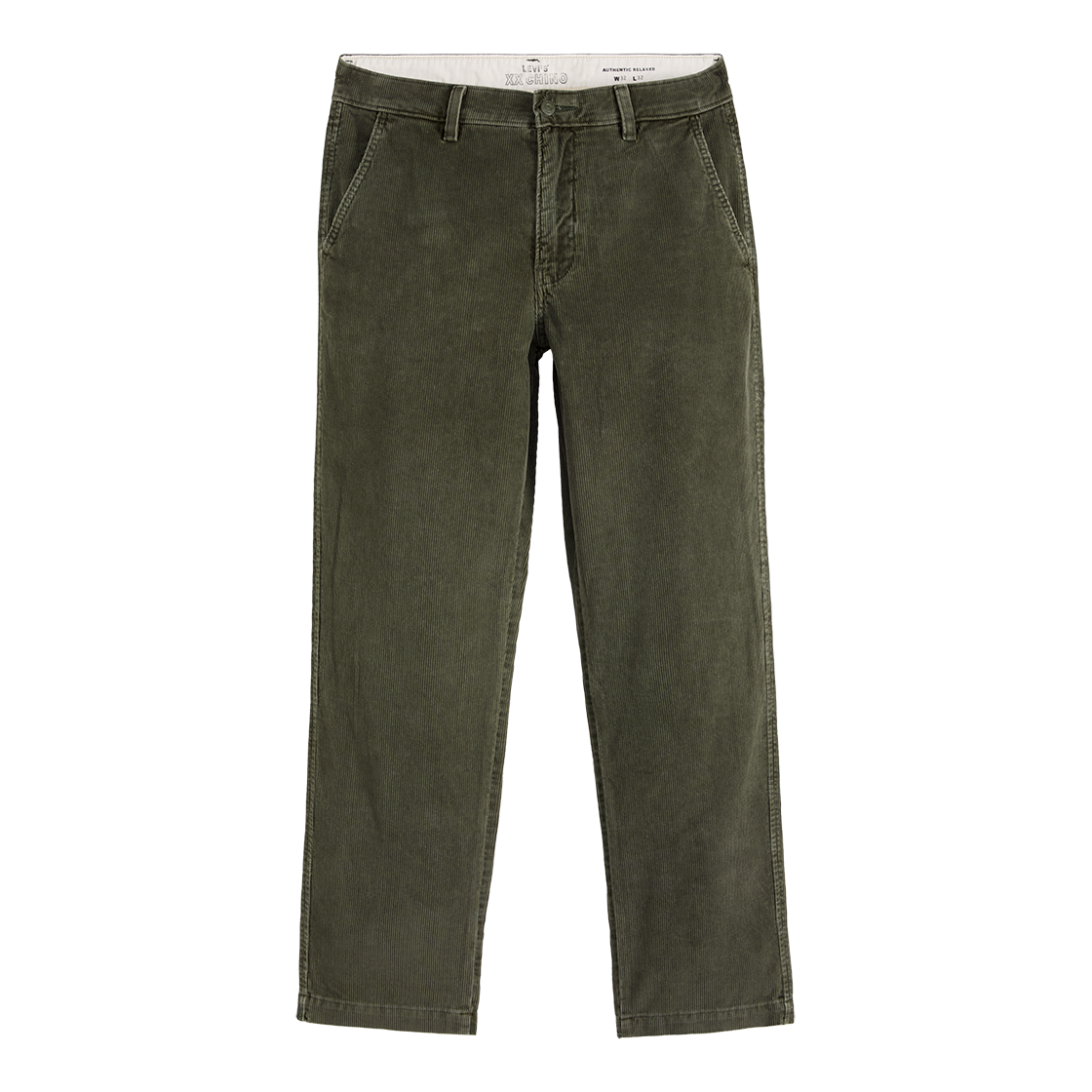A5753-0123 Levi's Corduroy XX Chino Authentic Relaxed Pants Grey