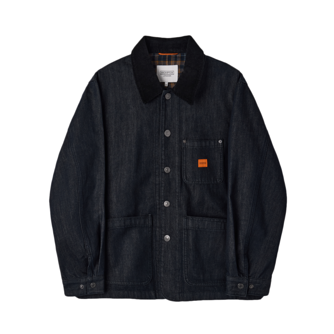 P263UJK460068 BROMPTON LONDON Denim Greenford Washed Jacket Indigo