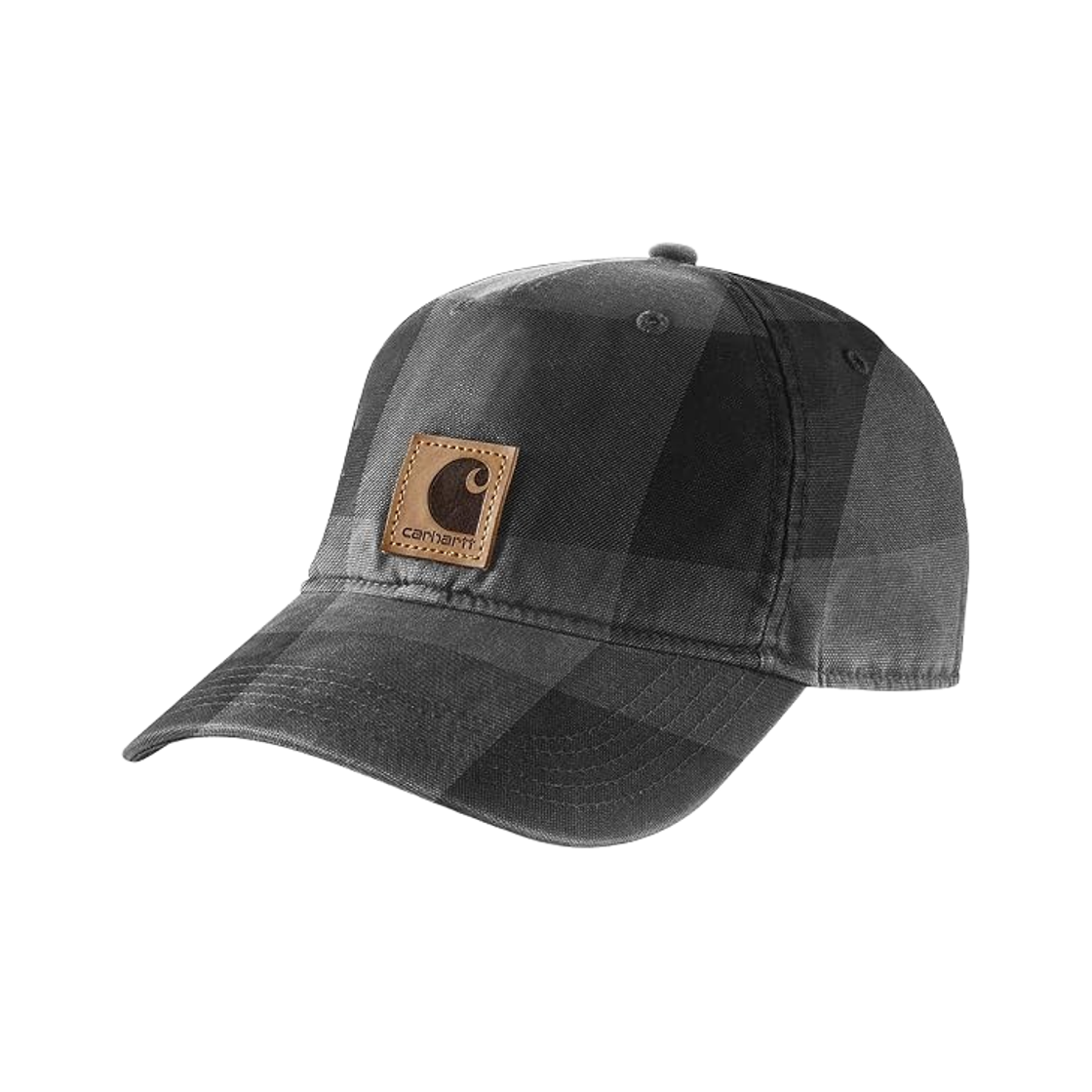 107198-039 Carhartt Flannel Script Cap Gravel
